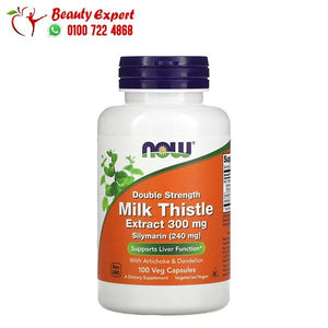 NOW Foods Milk Thistle Extract Double Strength 300 mg 100 Veg Capsules image 0