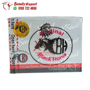 عسل اكس ستيل للانتصاب 12 كيس xsteel black horse image 2