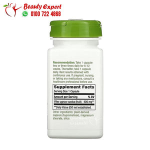 Nature's Way Vitex Fruit 400 mg 100 Vegan Capsules image 1