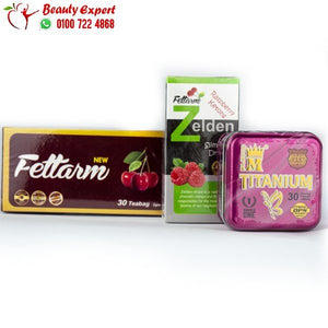 كورس كبسولات تيتانيوم للتخسيس + نقط زيلدن للتخسيس zelden + اعشاب فيتارم للتخسيس image 1