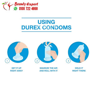 durex strawberry condoms ديوركس واقي ذكري بنكهة الفراولة 3 واقيات ذكرية image 2