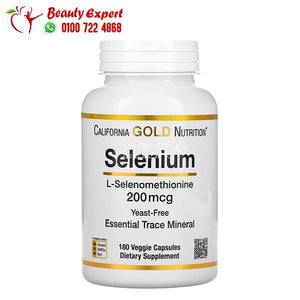 California Gold Nutrition Selenium Yeast-Free 200 mcg 180 Veggie Capsules image 0