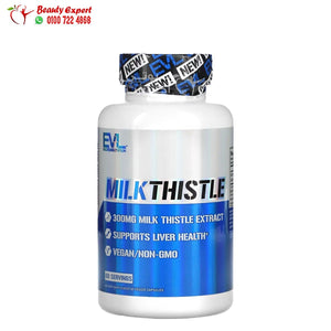 EVLution Nutrition Milk Thistle 300 mg 60 Veggie Capsules image 0