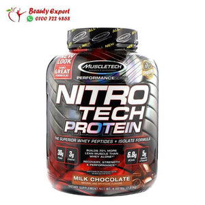 Muscletech NitroTech Whey Peptides & Isolate Primary Source Milk Chocolate 4.00 lbs (1.81 kg) image 0