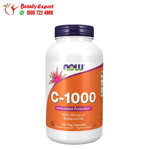 حبوب فيتامين c 1000 مضاد للأكسدة 250 كبسولة نباتية NOW Foods vitamin c 1000 capsules image 0