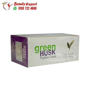 green husk psyllium husk الياف قشر السيلليوم لسد الشهية بطعم التوت البري 24 كيس image 5