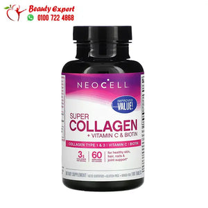 NeoCell Super Collagen + Vitamin C & Biotin 180 Tablets image 0