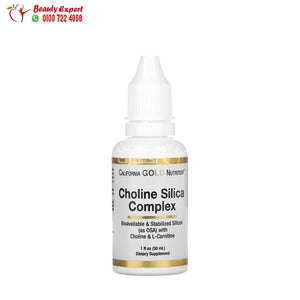 California Gold Nutrition Choline Silica Complex 1 fl oz (30 ml) image 0