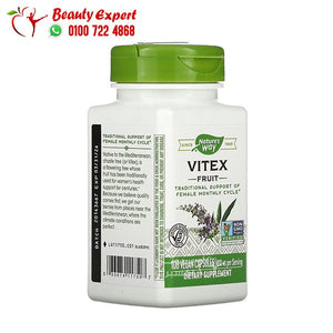 Nature's Way Vitex Fruit 400 mg 100 Vegan Capsules image 3