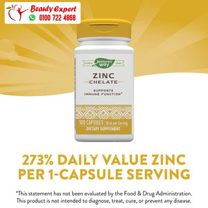Nature's Way Zinc Chelate 30 mg 100 Capsules image 0