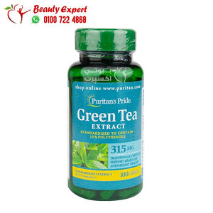 puritan's pride green tea extract 315 mg 100 capsules image 0