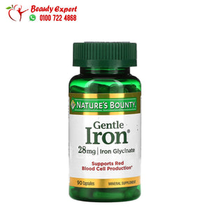 Nature's Bounty Gentle Iron 28 mg 90 Capsules image 0