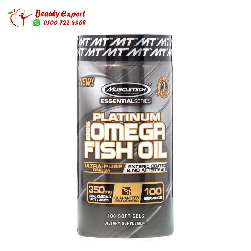 Muscletech Essential Series Platinum 100% Omega Fish Oil 100 Soft Gels image 0