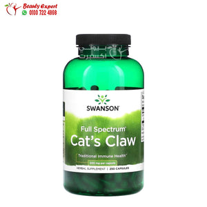 Swanson Full Spectrum Cat's Claw 500 mg 250 Capsules image 0