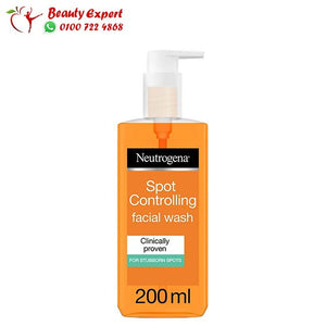 غسول نيتروجينا البرتقالي الاصلي - Neutrogena Face Wash, Clear & Protect, Oil-free, 200ml image 0