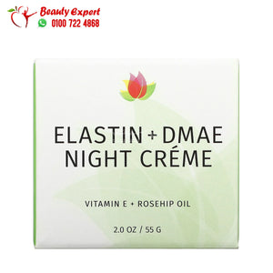 كريم ريفيفا الليلي لشد البشرة وتنشيطها Reviva Labs, Elastin + DMAE Night Creme, 2 oz (55 g) image 0