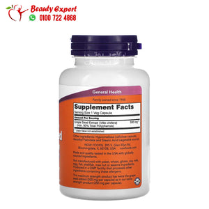 NOW Foods Maximum Strength Grape Seed Extract 500 mg 90 Veg Capsules image 1