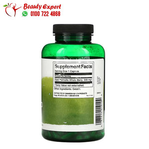 Swanson Full Spectrum Saw Palmetto Prostate 540 mg 250 Capsules image 1