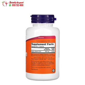 Niacin - 500 mg - 100 Capsules - NOW Foods image 1