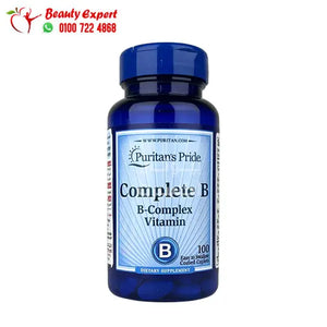 Complete B Vitamin B Complex 100 Caplets puritans pride image 0