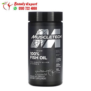 Muscletech Essential Series Platinum 100% Omega Fish Oil 100 Soft Gel capsules image 0