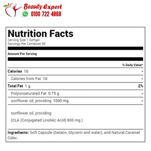 USN CLA Pure 1000 mg 90 Softgels image 2