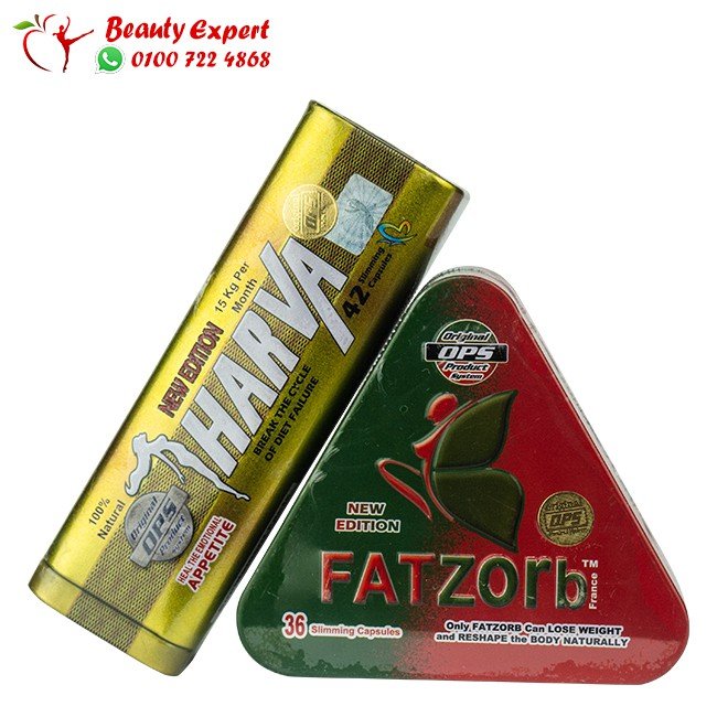 كورس كبسولات new harva 42 capsules + فات زورب مثلث image 0