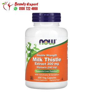 NOW Foods Milk Thistle Extract Double Strength 300 mg 200 Veg Capsules image 0