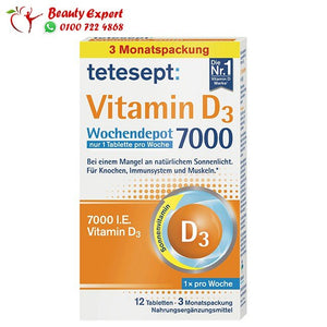Vitamin D 7 000 Weekly Tablets 12 St 6 g image 0