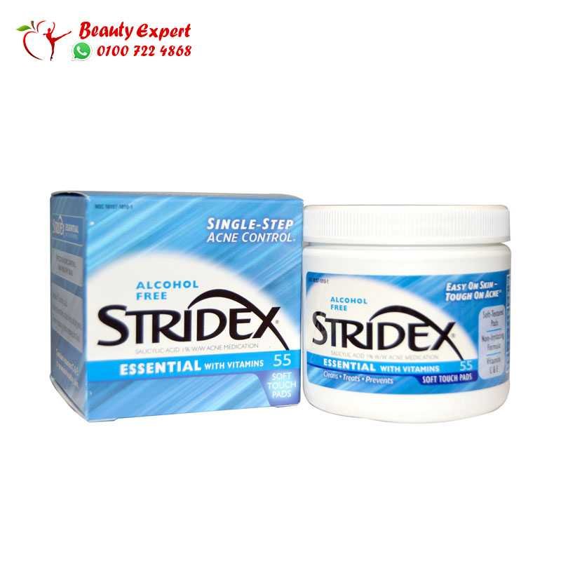 Stridex القضاء على حب الشباب بخطوة واحدة، بدون كحول، 55 عود لين الملمس، طول كل عود 4.21 بوصة image 0