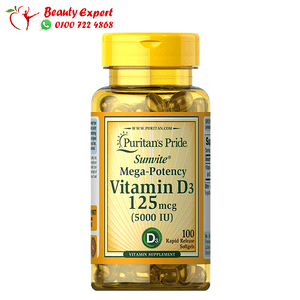 vitamin d3 - 125mcg - 5000iu - 100 cap - puritans pride image 0