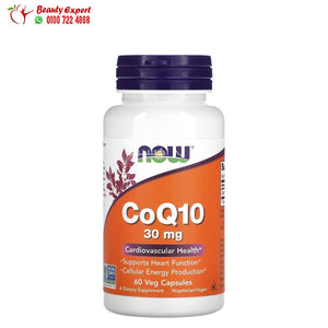 CoQ10 - 30 mg - 60 Veg Capsules - NOW Foods image 0