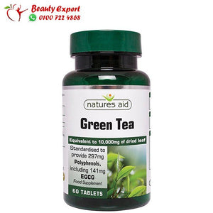 Natures Aid Green Tea 10000mg 60 Tablets image 0