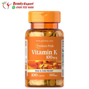 أقراص فيتامين ك 100 قرص - puritan’s pride vitamin k 100 mcg image 0