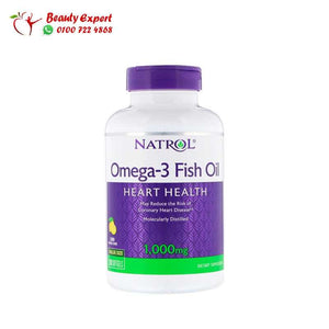 Natrol Omega-3 Fish Oil Natural Lemon Flavor 1 000 mg 150 Softgels image 0