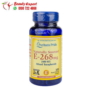 Vitamin E -268 Mg (400 IU) Mixed Tocopherols - 100 Rapid Release Softgels Puritans pride image 0