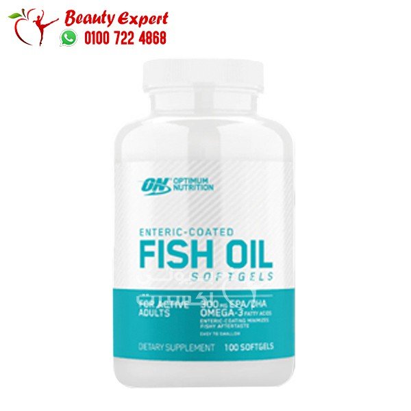 Optimum Nutrition زيت سمك مغلف معويا اوبتيموم نيوتريشن 100 كبسولة هلامية image 0