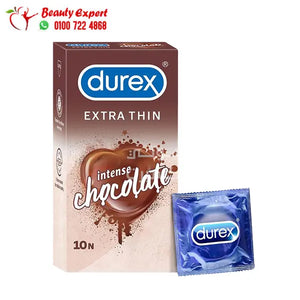 Durex Extra Thin Intense Chocolate Flavoured Condoms for Men - 10 condoms image 0