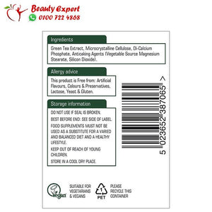 Natures Aid Green Tea 10000mg 60 Tablets image 1