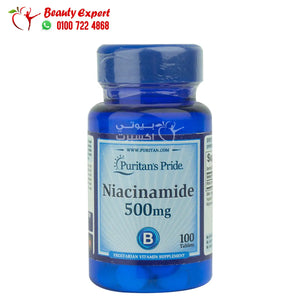 niacinamide 500mg 100 tablets puritan's pride image 0