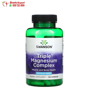 Swanson Triple Magnesium Complex 400 mg 100 Capsules image 0