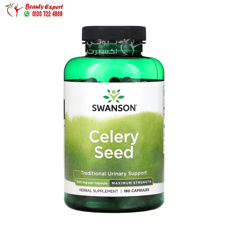 Swanson Celery Seed Maximum Strength 500 mg 180 Capsules image 0