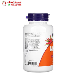 Niacin - 500 mg - 100 Capsules - NOW Foods image 2