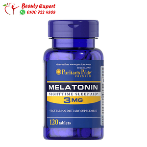 Melatonin 3mg 120 tab - puritans pride image 0