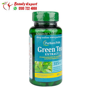 puritan's pride green tea extract 315 mg 100 capsules image 1