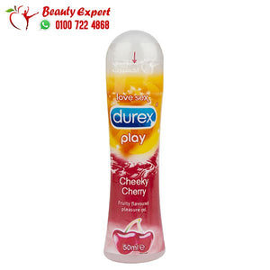 Durex Play Cheeky Cherry Stimulating Lube Gel - (50ml) ديوركس بلاي جل مزلق شيكي بيري بطعم الكرز image 0