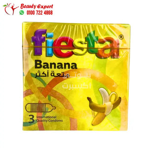 Fiesta Banana - Ribbed & Flavoured Condoms image 0