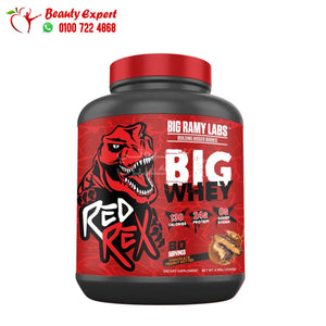 big whey red rex 2040g protein big ramy labs strawberry image 0