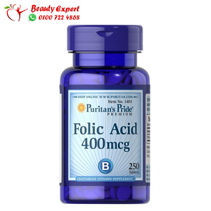 folic acid 400mcg 250 tablets - puritans pride image 0