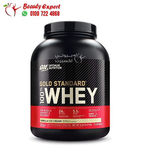 Optimum Nutrition Gold Standard 100% Whey - vanilla ice cream flavor - 2.27kg image 0
